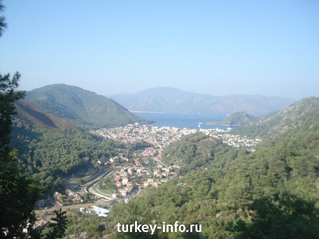 marmaris view from mountains