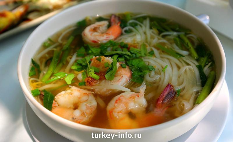 тайский суп с креветками